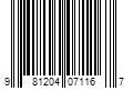 Barcode Image for UPC code 981204071167