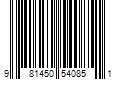 Barcode Image for UPC code 981450540851