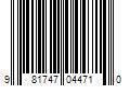 Barcode Image for UPC code 981747044710