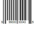 Barcode Image for UPC code 999000300435