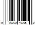 Barcode Image for UPC code 999000400050