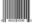 Barcode Image for UPC code 999000400555