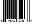 Barcode Image for UPC code 999000400586